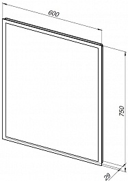 Aquanet Зеркало Оптима 60x75 – фотография-6